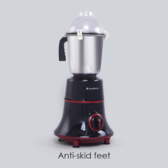 Glory Mixer Grinder, 750 W with 4 Stainless Steel Jars and Anti-rust Stainless Steel Blades, Ergonomic Handles, 5 Years Warranty on Motor