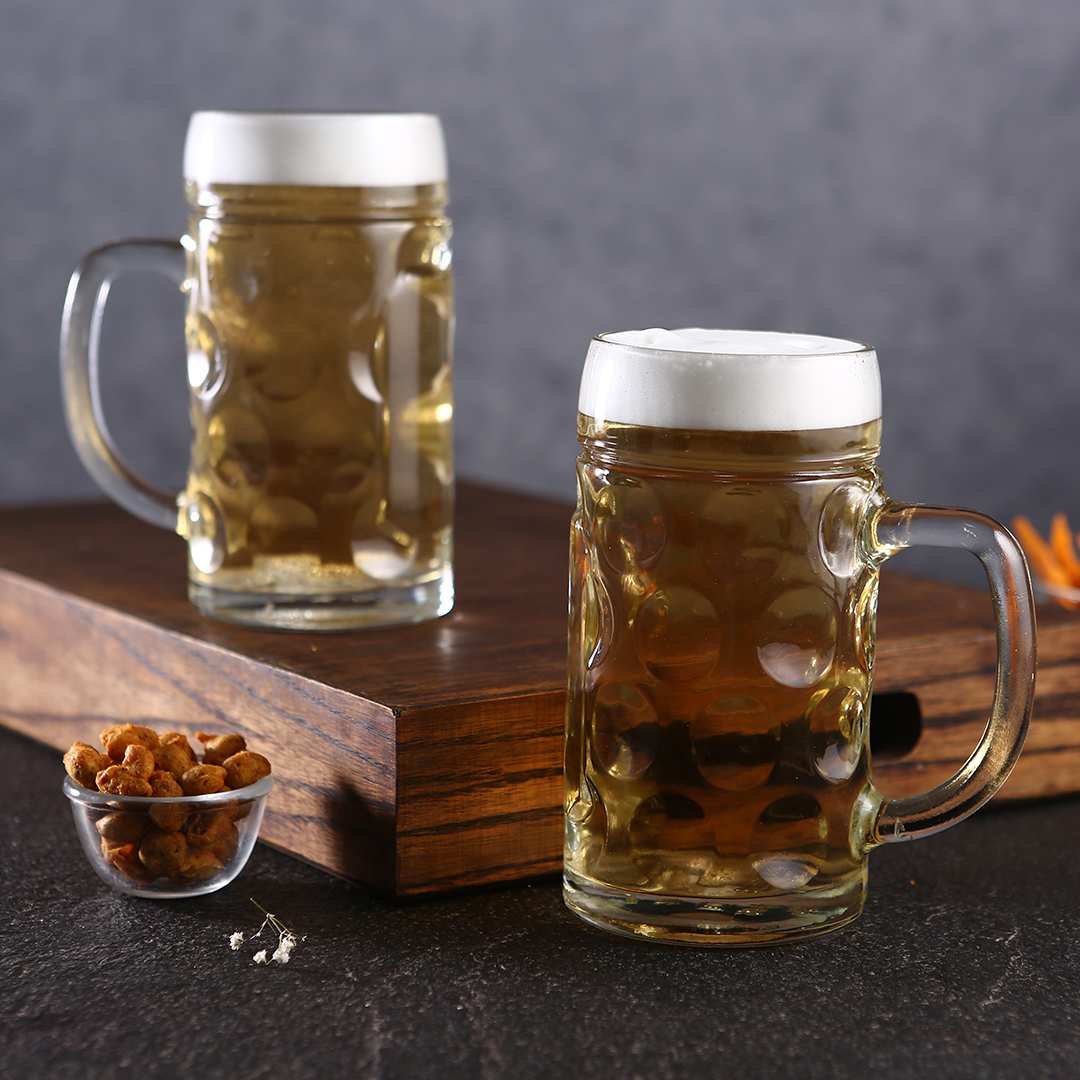 Modena Beer Mug 500 Ml (Set Of 2) – Velan Store