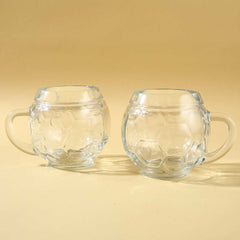 Modena Beer Mug Football 400 Ml (Set Of 2)