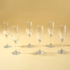 Modena Champagne Flute Glass 190 Ml (Set Of 6)