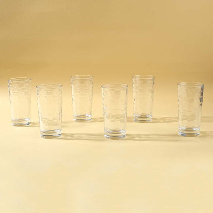 Modena Water Glass Cubes 245 Ml (Set Of 6)