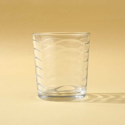 Modena Whiskey Glass Waves 285 Ml (Set Of 6)