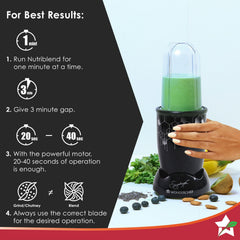 Nutri-blend Photon 400W Mixer Grinder, 22000 RPM Motor, Smoothie Maker, Masala Grinder, Chutney Blender, 3 Unbreakable Jars, Recipe Book by Chef Sanjeev Kapoor, 2 Yr Warranty, Black