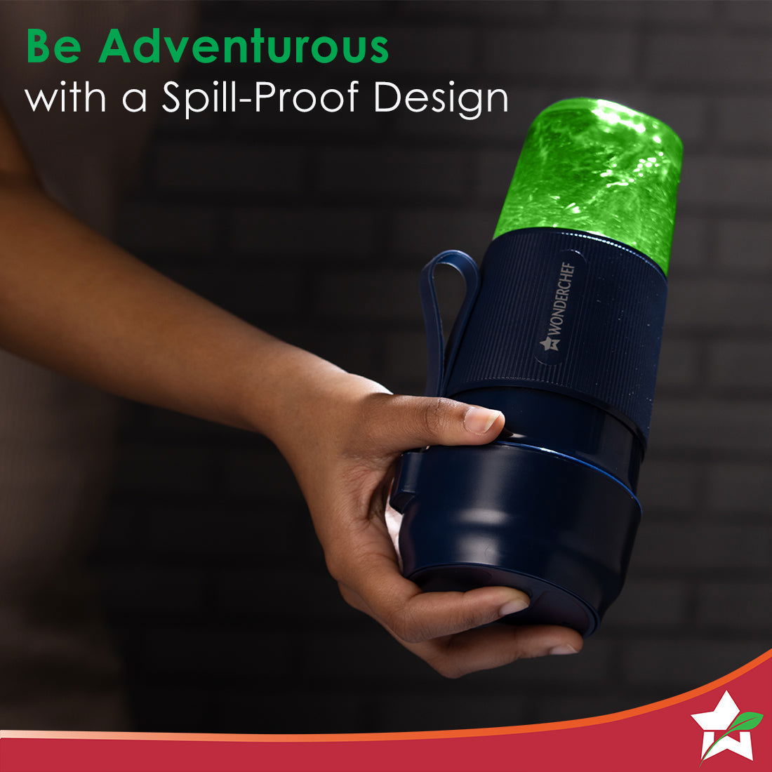 Nutri-Cup Portable Blender | USB Charging | Smoothie maker | SS Blades | Battery Operated Rechargeable Blender | 300ml | Compact Size | Blue