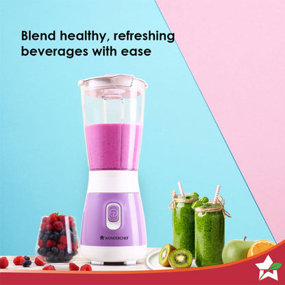 Orchid Personal Blender, 250W Copper Motor, 600ml Transparent Jar, Stainless Steel Blades for Perfect Blending, Hassle Free Blending of Fruits & Vegetable Juices, Protein Shakes, Smoothies