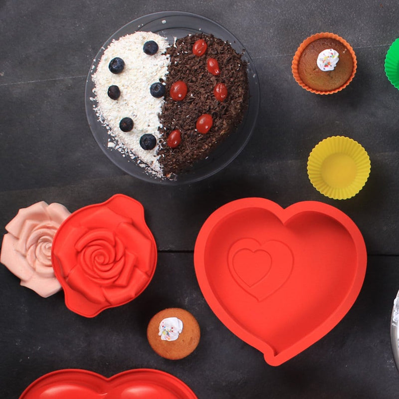Wonderchef Pavoni Platinum silicone Cuore Heart Shaped Cake Mould