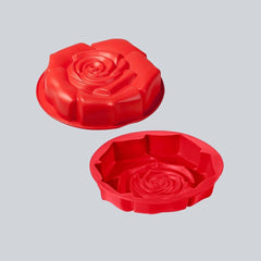 Wonderchef Pavoni Platinum Silicone Rose Shaped Cake Mould
