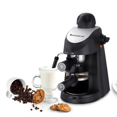 Wonderchef Regenta 5 Bar Espresso Coffee Maker| Built in Milk Frother | Make Espressos, Cappuccinos & Lattes at Home | M
