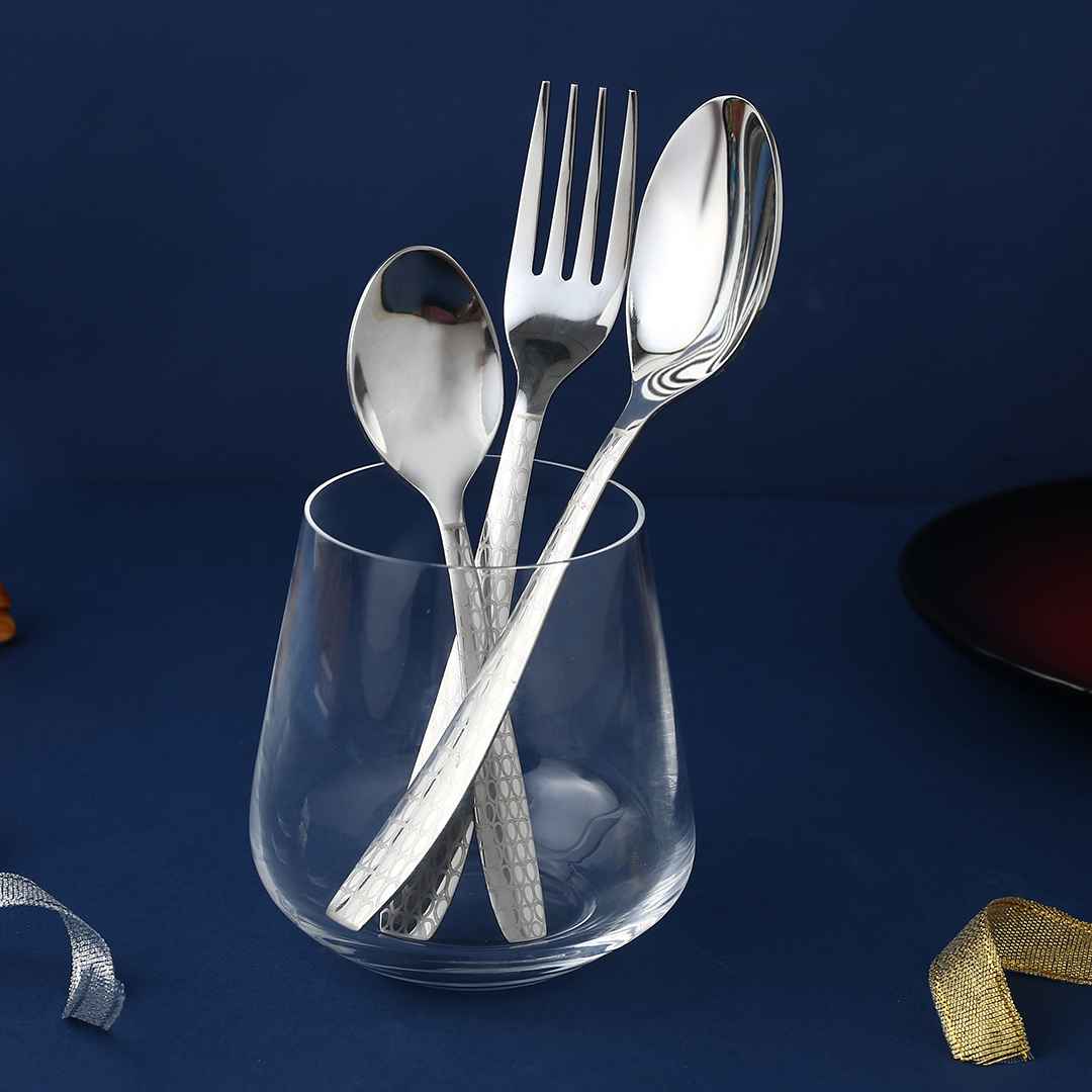 Roma Stainless Steel Cutlery Set - Set of 18 pcs