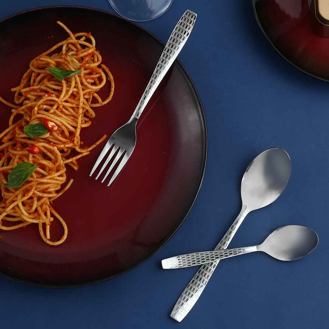 Roma Stainless Steel Cutlery Set - Set of 18 pcs