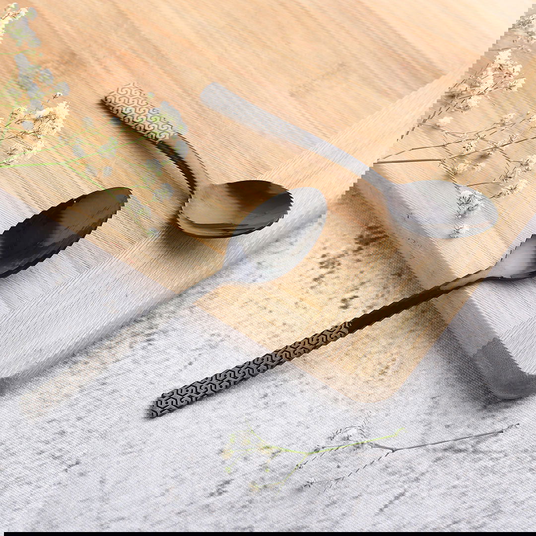 Roma Tea Spoon  - Black - Set of 6pcs