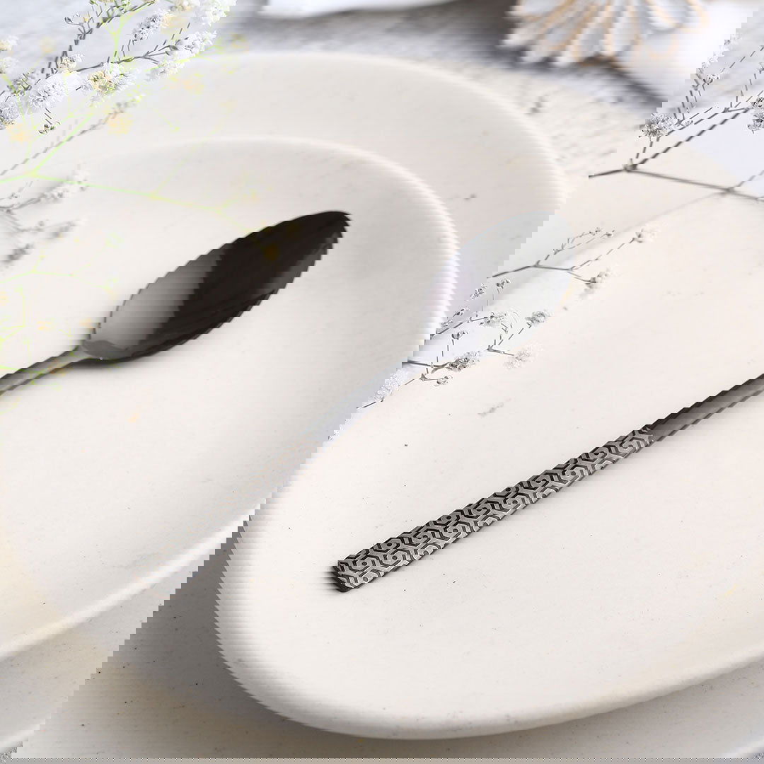 Roma Tea Spoon  - Black - Set of 6pcs