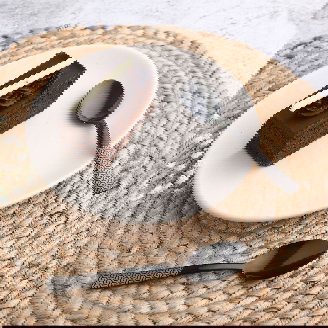 Roma Tea Spoon  - Black - Set of 6pcs