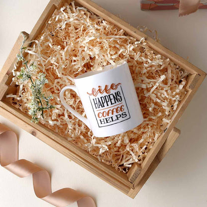 Sicilia Life Happens Coffee Helps Mug 370 ml