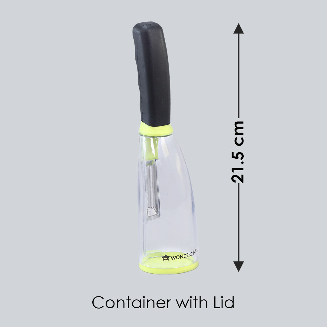 Wonderchef Smart Multifunctional Vegetable/Fruit Peeler for Kitchen with Containers, Stainless Steel Blade, Sharp