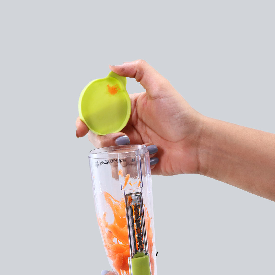 Wonderchef Smart Multifunctional Vegetable/Fruit Peeler for Kitchen with Containers, Stainless Steel Blade, Sharp