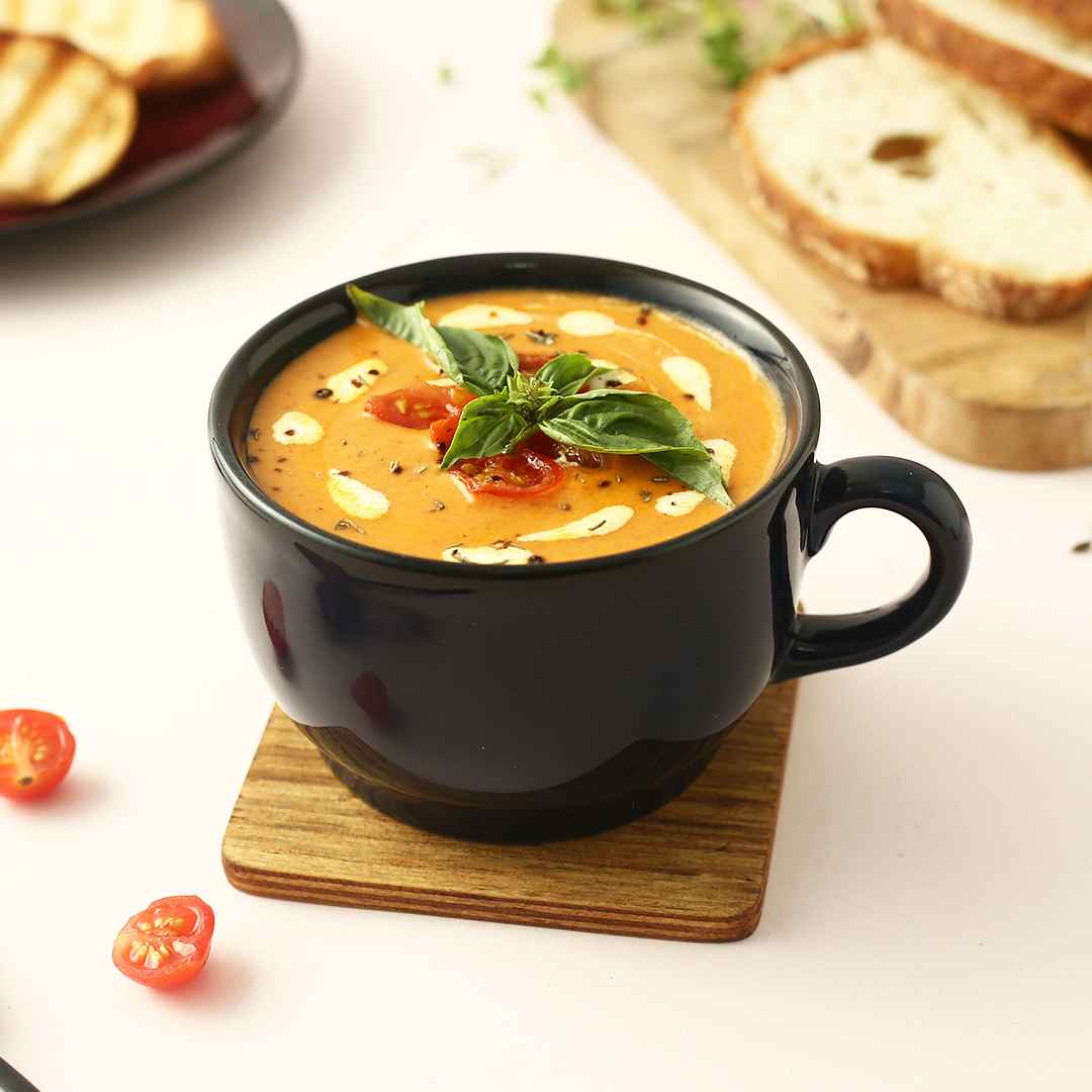 Teramo Navy Blue Glaze Soup Mug Set of 2