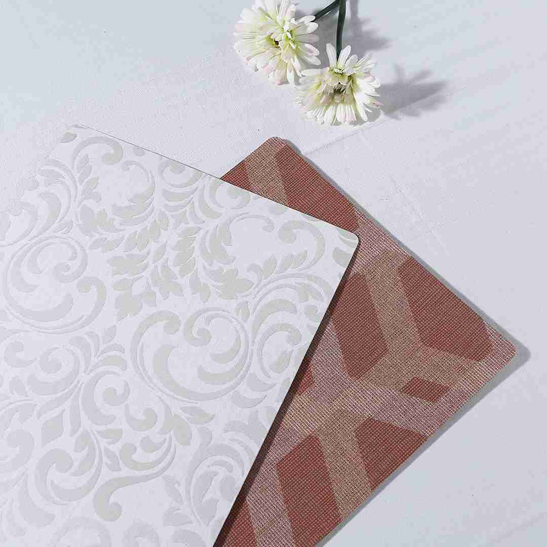 Wonderchef Valentina Reversible Damask & Geometric Placemat Set of 6