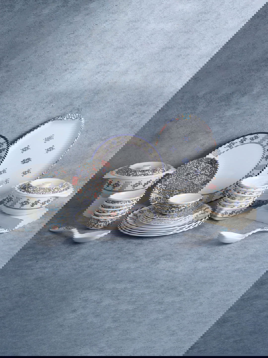 Venice Dinner Set - Blue (31 pcs)