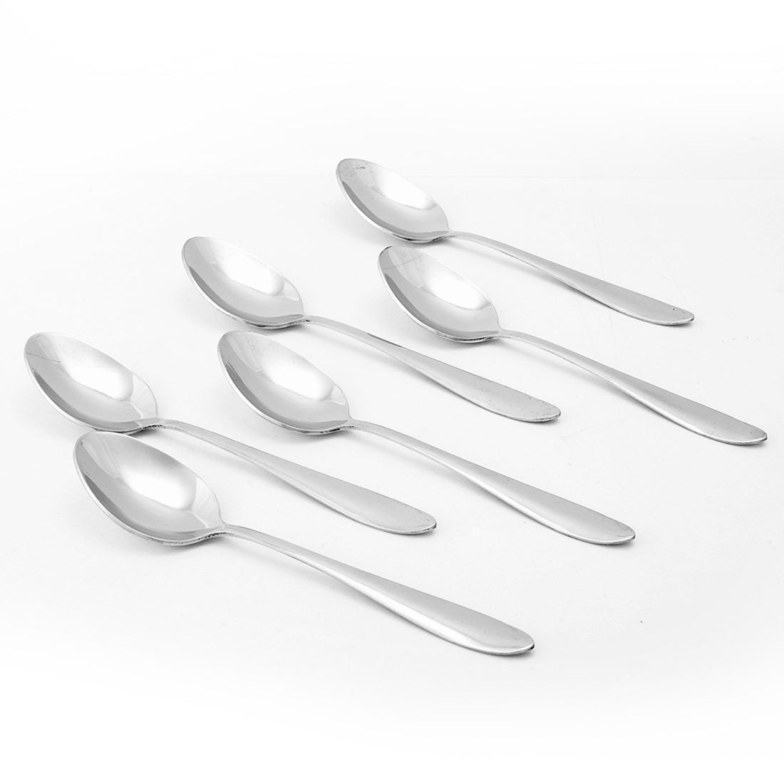 Wonderchef Venice Stainless Steel Spoon Set of 6 | Classic Design and Gloss Finish | 100% Food-grade Stainless Steel | N