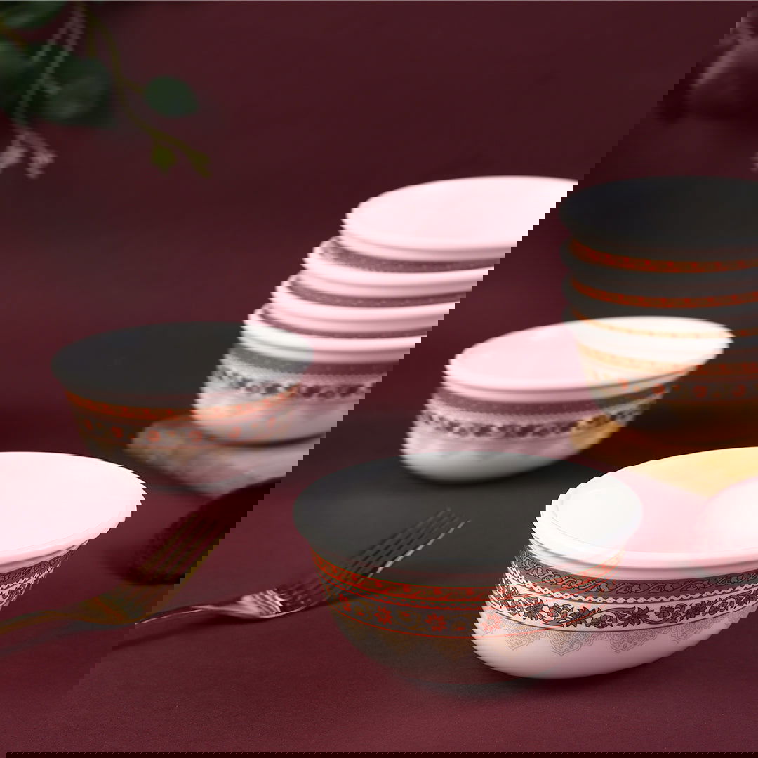 Venice Veg bowl - Royal Red (Set of 6)