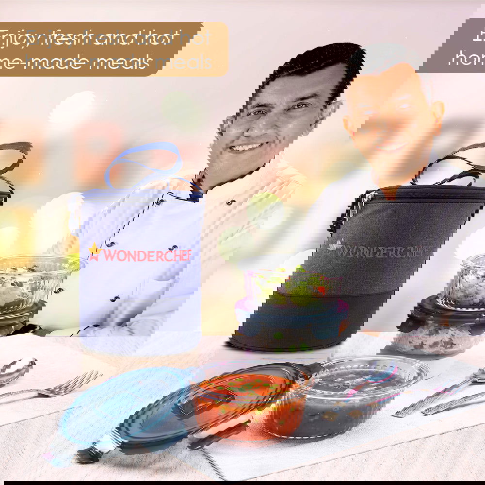 Verona Lunch Box Set of 3 Pcs, 400 ml, Leak Proof, Air Tight, Microwave Safe