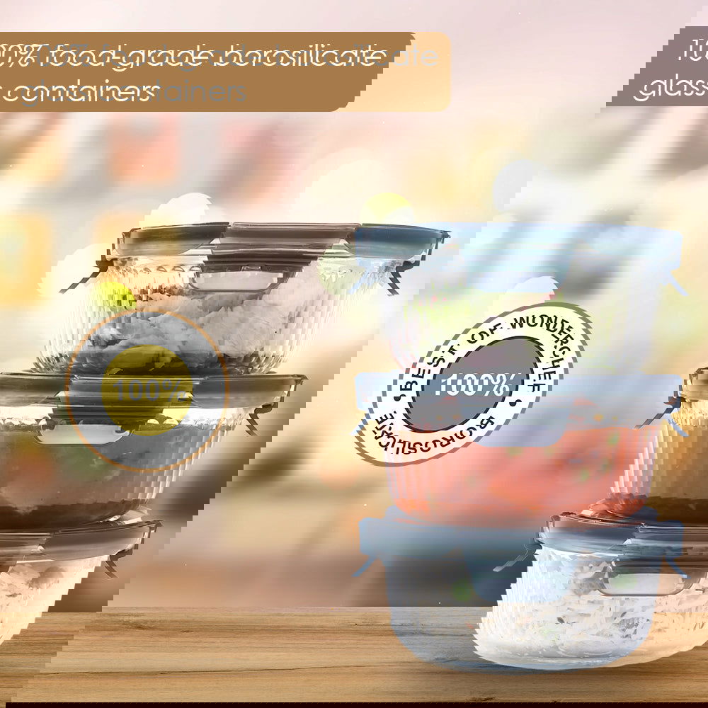 Verona Lunch Box Set of 3 Pcs, 400 ml, Leak Proof, Air Tight, Microwave Safe