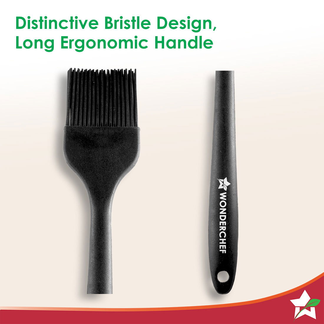 Wonderchef Waterstone Silicon Brush | Stainless Steel Core | High Holding Capacity for Sauces, Glazes, Butter, Oils, Mar