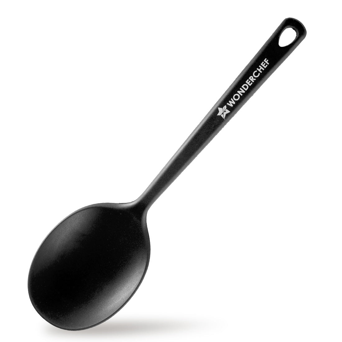 Wonderchef Waterstone Silicon Spoon | Stainless Steel Core | Food Grade Silicone | Ideal Depth | Use for Cooking and Ser