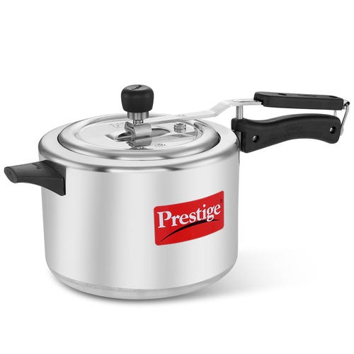 Prestige Nakshatra Svachh Aluminium Spillage Control Pressure Cooker (Silver)