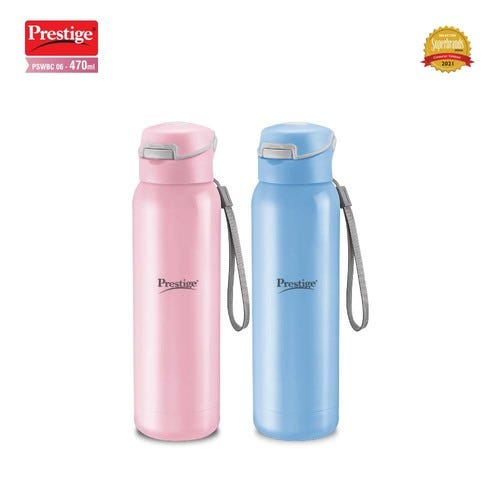 Prestige PSWBC 06 Stainless Steel Vacuum Bottle, 0.47 ml