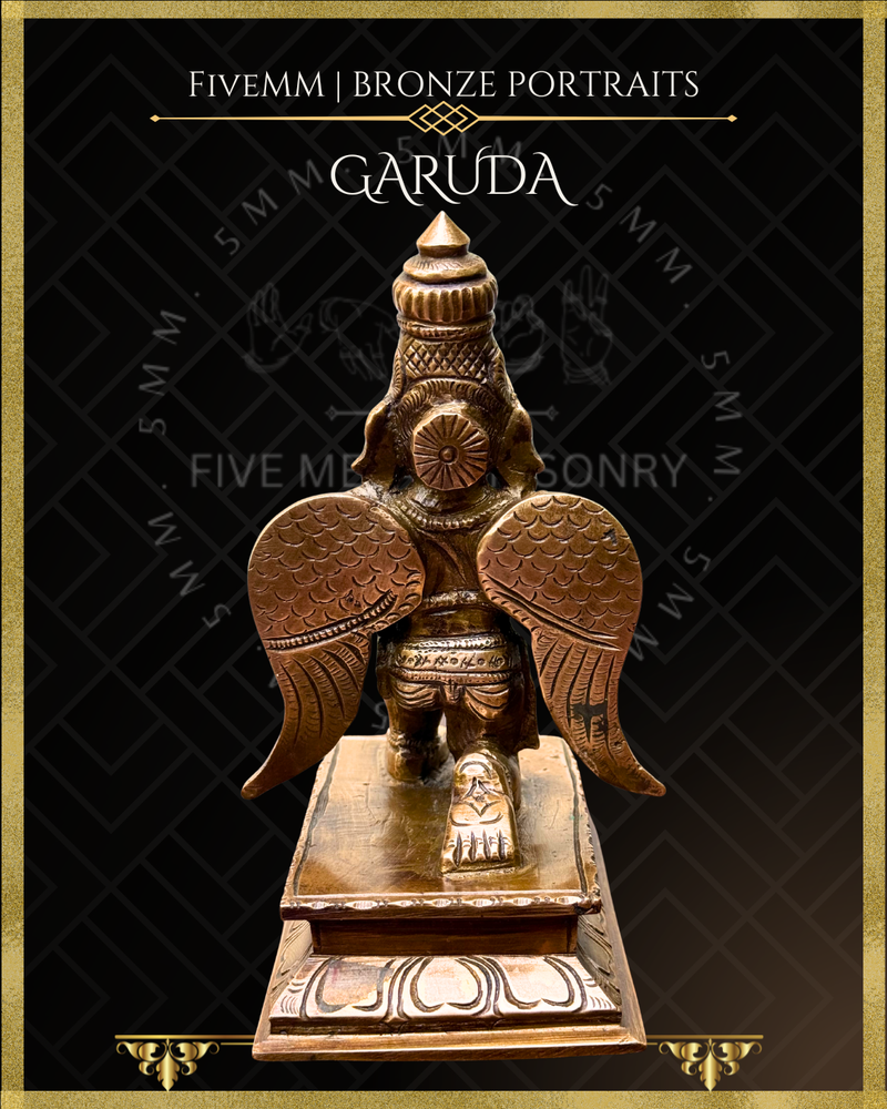 Garuda Panchaloha Bronze Icon - 6.5"