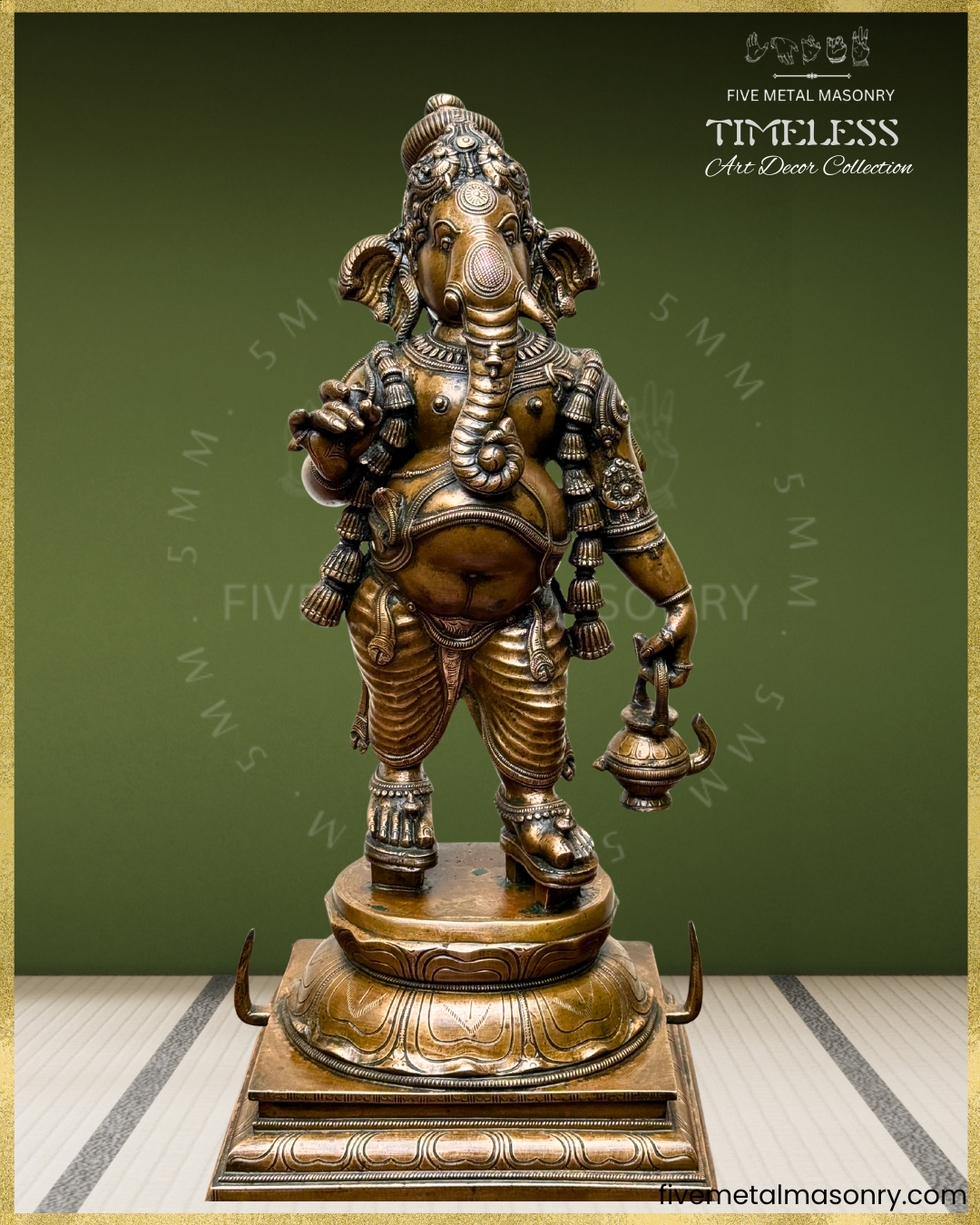 Mappillai Ganesha - Panchaloha Bronze Icon - 25"- Timeless Collection