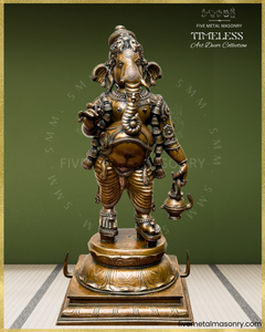 Mappillai Ganesha - Panchaloha Bronze Icon - 25"- Timeless Collection