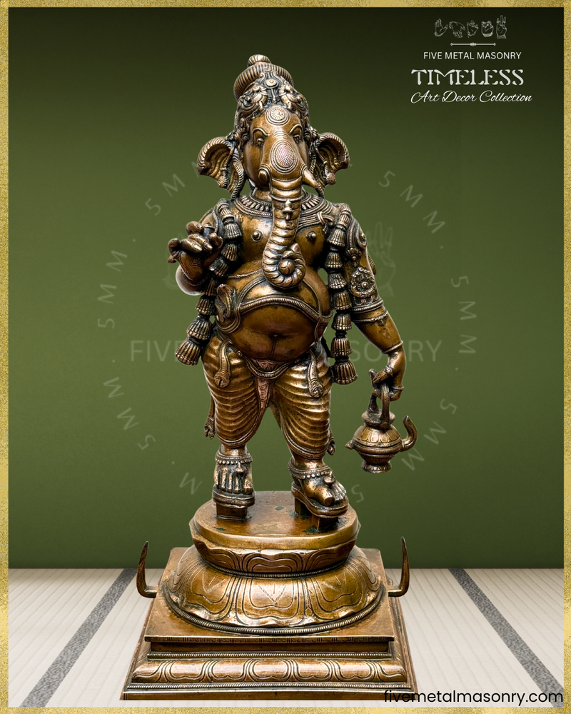 Mappillai Ganesha - Panchaloha Bronze Icon - 25"- Timeless Collection