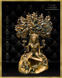 Dakshinamurti Shiva Panchaloha Bronze Icon - 13"-  Masterpieces Collection