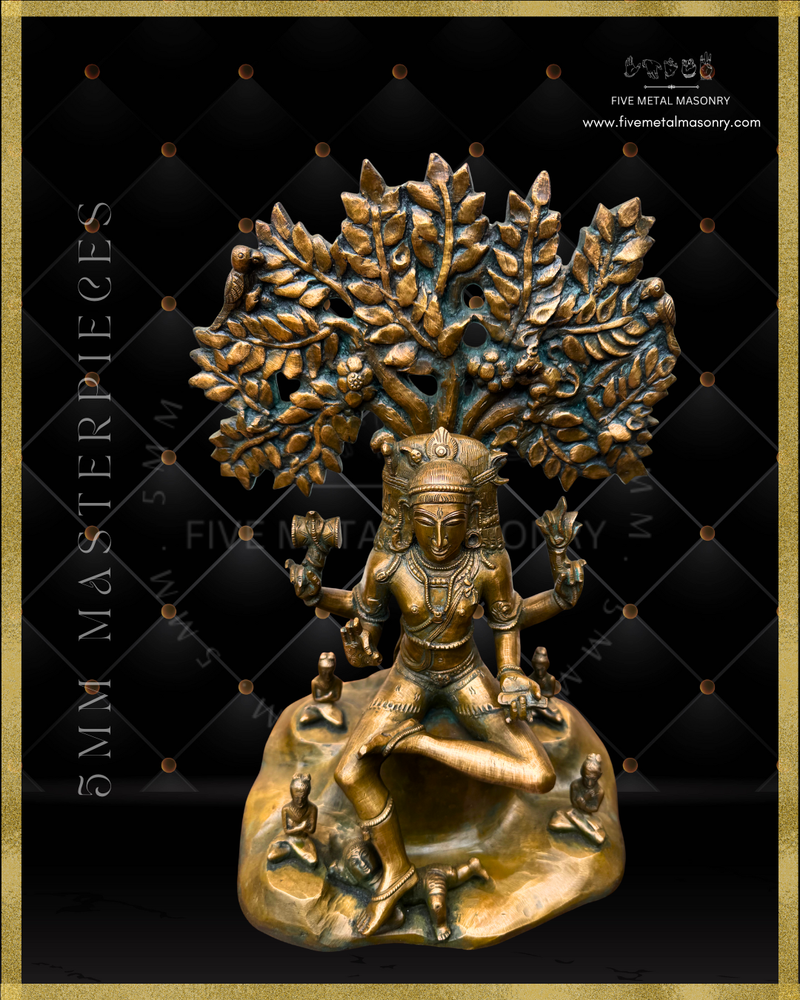 Dakshinamurti Shiva Panchaloha Bronze Icon - 13"-  Masterpieces Collection
