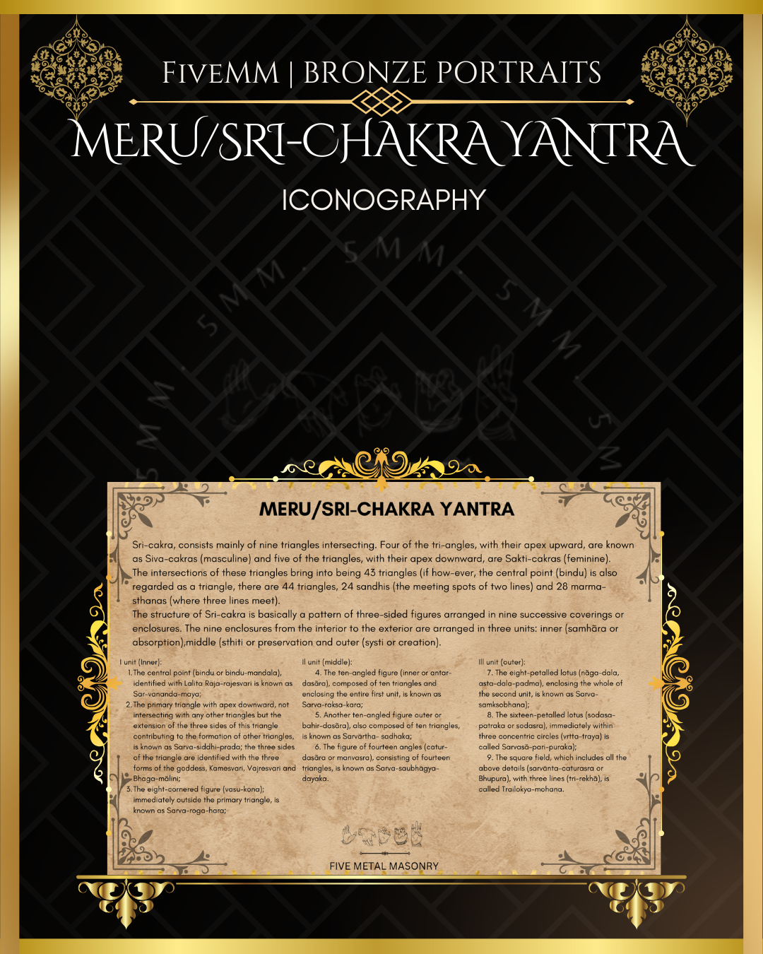 Meru/Yantra Panchaloha Bronze Icon - 2"
