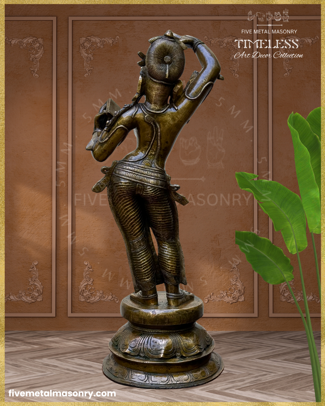 Darpana Sundari  Panchaloha Bronze Icon - 24"- Timeless Collection