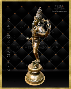 Vinadhara Dakshinamurti Shiva Panchaloha Bronze Icon - 16" - Masterpieces Collection