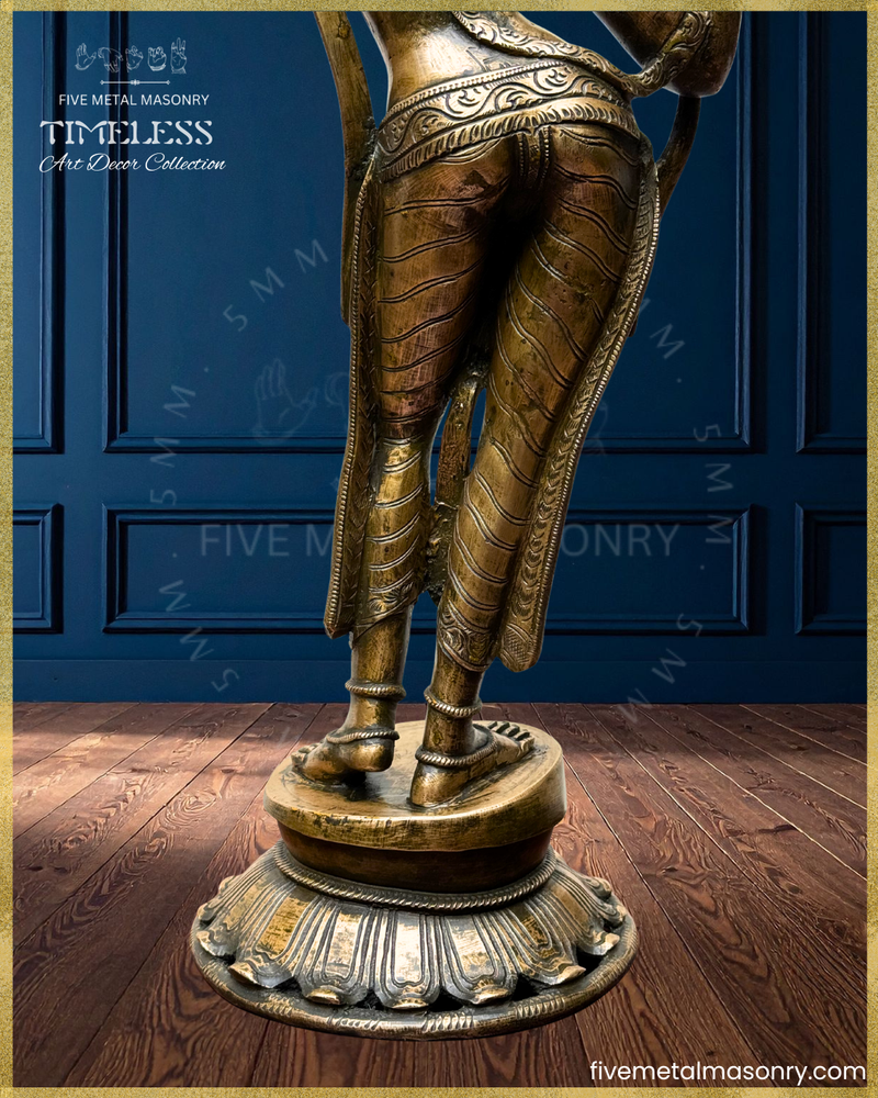 Apsara  Panchaloha Bronze Icon - 22"- Timeless Collection