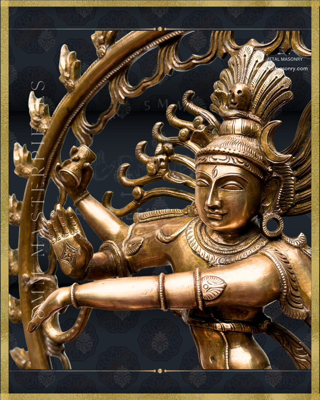 Nataraja Panchaloha Bronze Icon - 18" - Masterpieces Collection