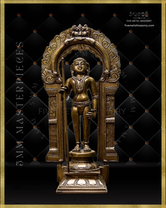 Dhandayudhapani Murugan Panchaloha Bronze Icon - 13" with arch - Masterpieces Collection