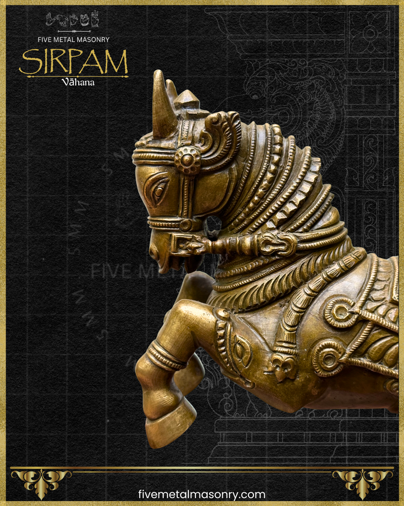 Asva:Horse Panchaloha Bronze Icon - 9" - Sirpam Collection