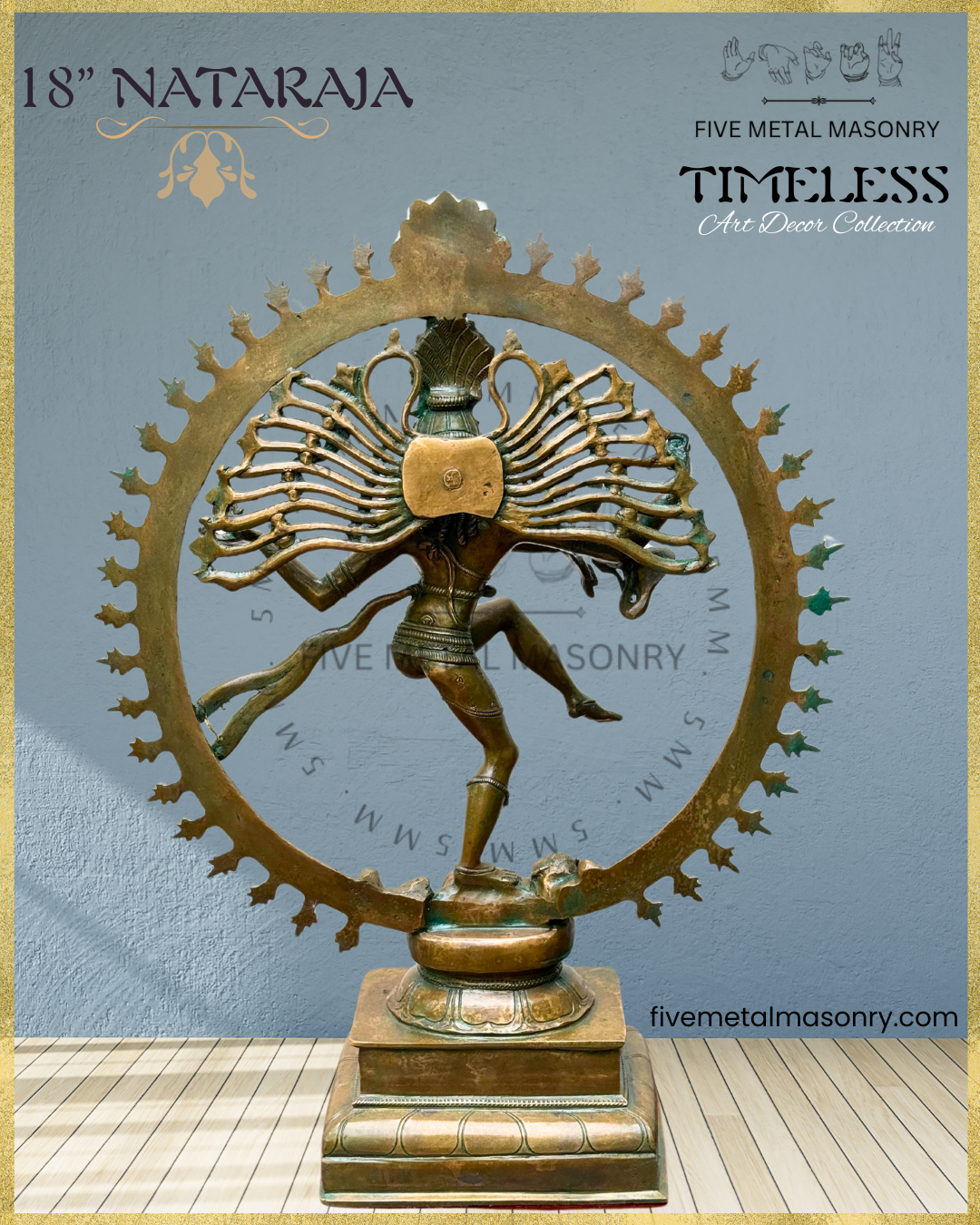 Nataraja Panchaloha Bronze Icon - 18" - Timeless Collection