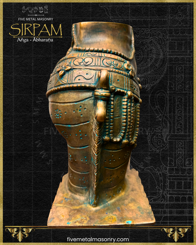 Parvati's Torso Panchaloha Bronze Icon - 8" - Sirpam Collection