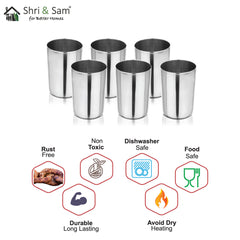 Stainless Steel 6 PCS Glass Shagun