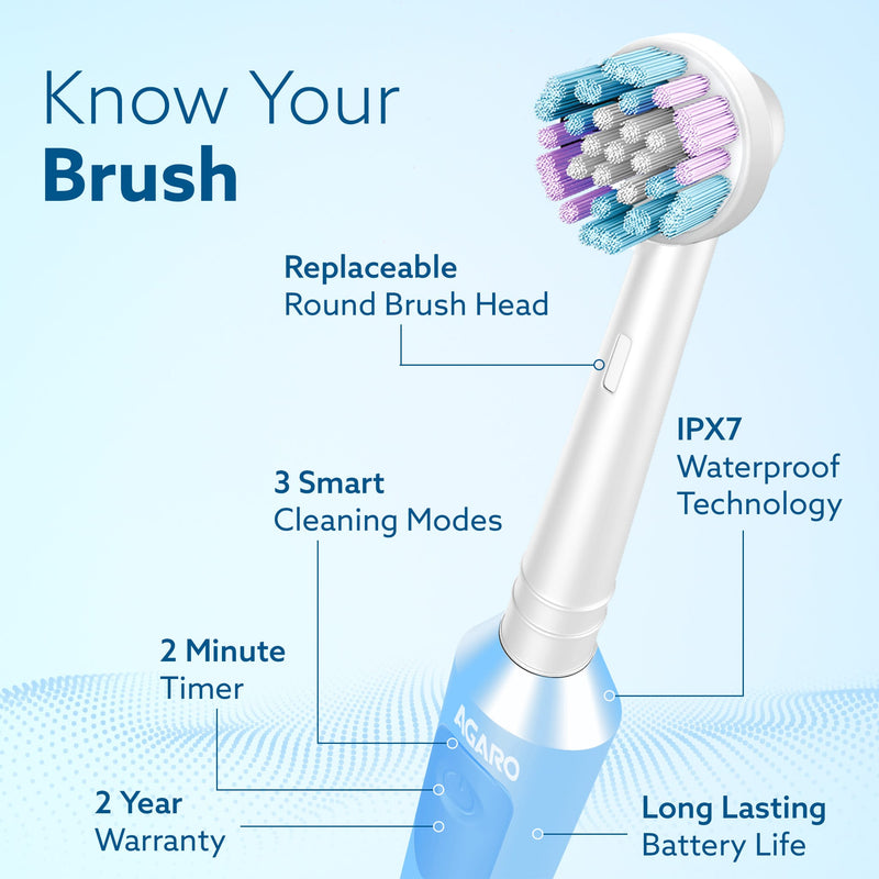 AGARO Cosmic Plus Oscillating Electric Toothbrush for Adults with Oscillating Technology-6