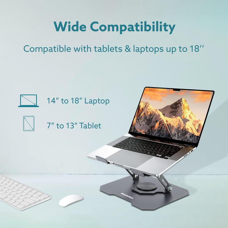 AGARO Metal Laptop Stand, 360° Rotating-6