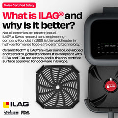 World's 1st 100% Toxin-Free ILAG® Certified CeramicTech™ Air Fryer with XL Basket | BRĪSK